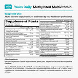You Vites Yours Daily - Methylated Multivitamin - Iron-Free, Methyl B12, Methylfolate, CoQ10 - 60 Capsules
